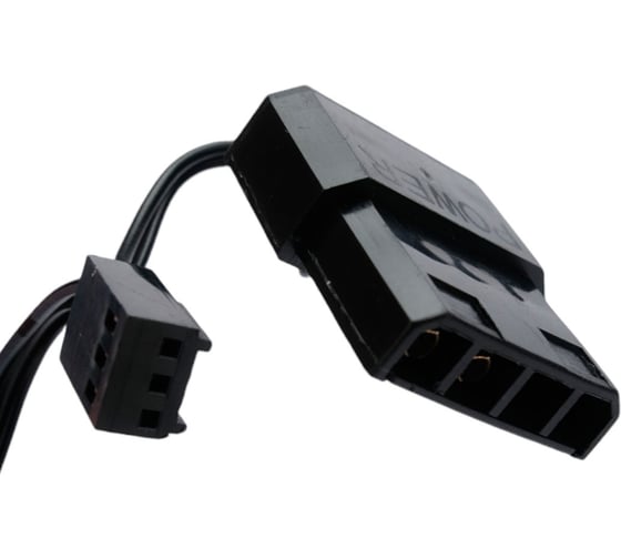 Вентилятор с подсветкой Gembird 120x120x25, гидродин., 3pin/4pin Molex, провод 35см, синий, D12025S12L-B