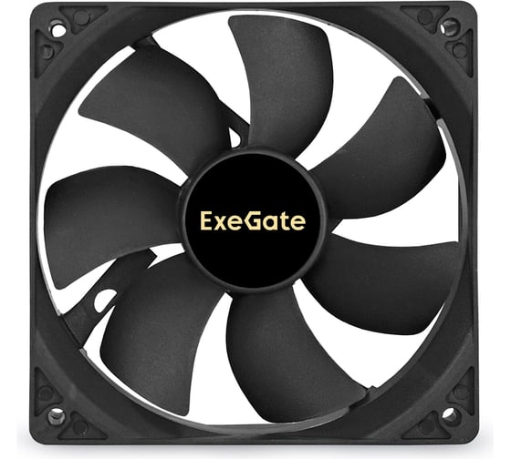 Вентилятор ExeGate 12В DC EX12025S2P 120x120x25 мм, Sleeve bearing подшипник скольжения , 2pin разъем 2.54 , 1500RPM, 24dBA 294048