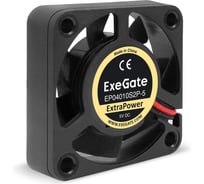 Вентилятор ExeGate 5В DC ExtraPower EP04010S2P-5 40x40x10 мм, Sleeve bearing подшипник скольжения , 2pin, 7500RPM, 35dBA 295194