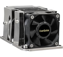 Кулер ExeGate ESNK-P0068APS4.PWM.2U.3647.Cu Al+Cu, 2U, 3 тепловые трубки, LGA3647, Narrow, TDP 205W, Fan 80mm, PWM, 2100-6800RPM, 2 ball bearing, 4pin, 52db, 41 293440