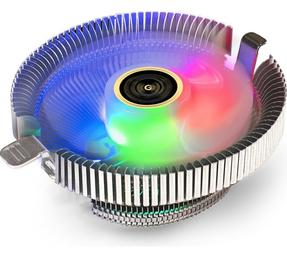 Кулер ExeGate Wizard EE91-PWM.RGB Al, LGA775/1150/1151/1155/1156/1200/1700/1851/AM2/AM2+/AM3/AM3+/AM4/AM5/FM1/FM2/754/939/940, TDP 75W, Fan 90mm, PWM, 800-2400 297295