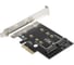 Переходник для установки SSD M.2 B key и M key в слот PCI-E ExeGate EXE-509 M.2 B key - SATA + M.2 M Key - PCI-E x4, 283713 4