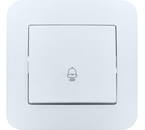 Кнопка звонка Lezard ASTI белый 7081-0202-103
