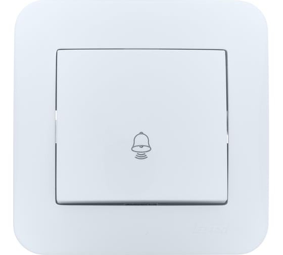 Кнопка звонка Lezard ASTI белый 7081-0202-103