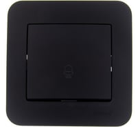 Кнопка звонка Lezard ASTI чёрный бархат 7081-4242-103