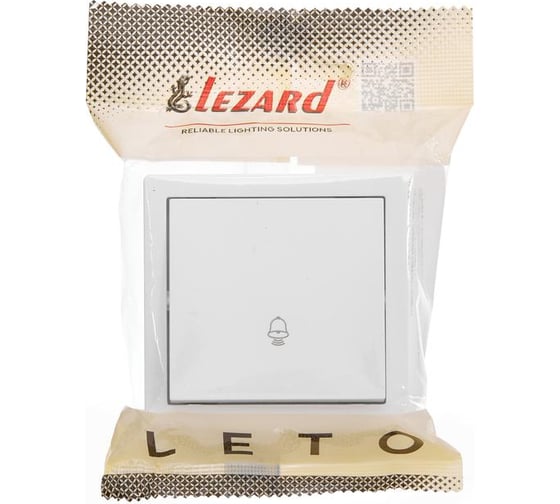 Кнопка звонка Lezard LETO белый 752-0200-103