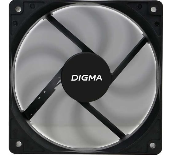 Вентилятор DIGMA DFAN-120-9 120x120x25 черный 3-pin 4-pin (Molex) 23dB 120gr Ret 1867348