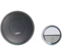 Комплект беспроводного звонка Legrand Комфорт 15 рингтонов, дальность 100 м, цвет антрацит 094253