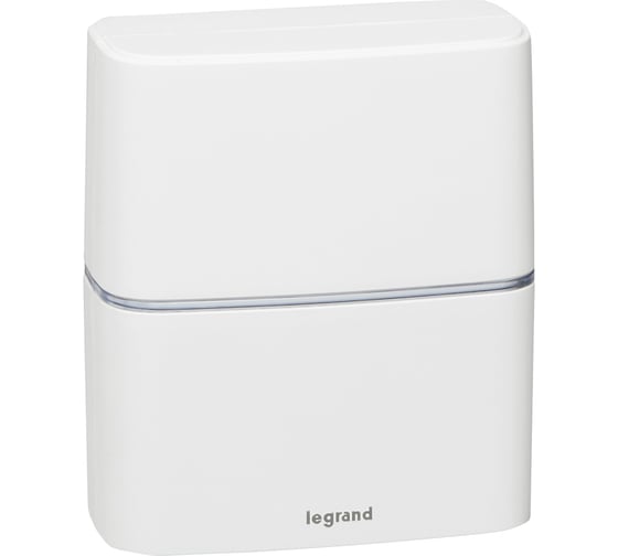 Комплект беспроводного звонка Legrand Премиум 30 рингтонов, дальность 200 м, цвет белый, дополнительный звонок Комфорт с питанием от сети 220В 094272