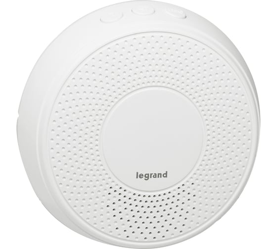Комплект беспроводного звонка Legrand Премиум 30 рингтонов, дальность 200 м, цвет белый, дополнительный звонок Комфорт с питанием от сети 220В 094272