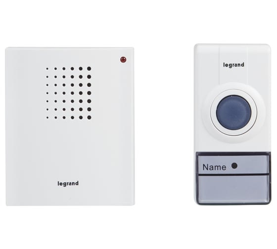 Комплект беспроводного звонка Legrand Стандарт 32 рингтона, дальность 50 м, цвет белый 094251 1
