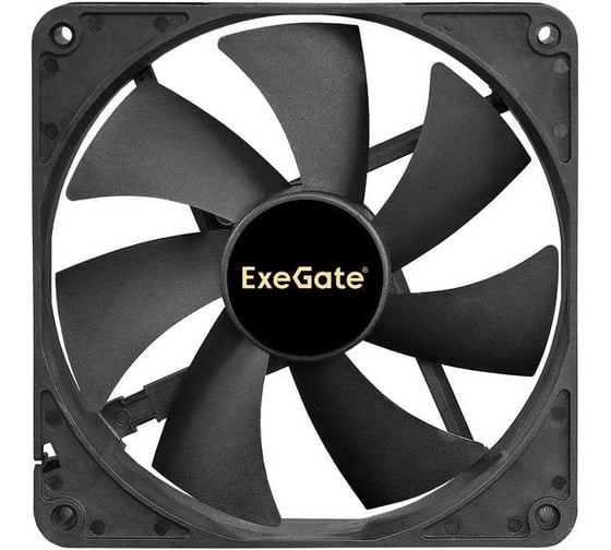 Вентилятор ExeGate 12В DC ExtraSilent ES12025SM 120x120x25 мм, Sleeve bearing подшипник скольжения, Molex, 1400RMP, 24dBA 297055