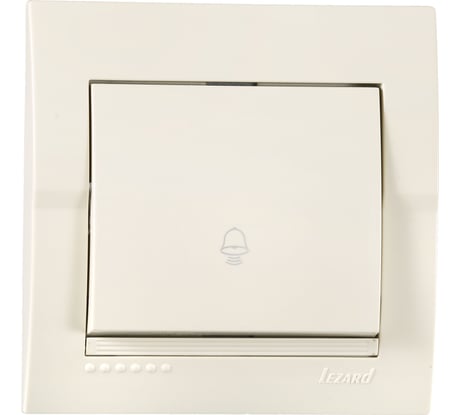 Кнопка звонка Lezard DERIY крем 702-0303-103