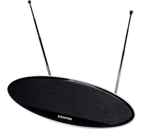 Активная комнатная антенна KROMAX, диапазон DVB-T2, VHF: 87,5-230 МГц TV FLAT-04