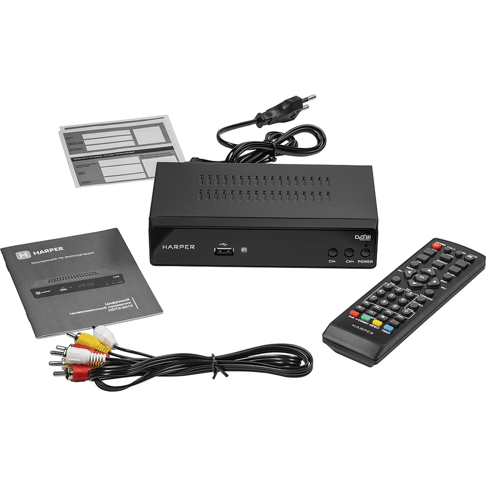 Цифровой телевизионный приемник HARPER DVB-T2 HDT2-5050 с функцией FULL ...