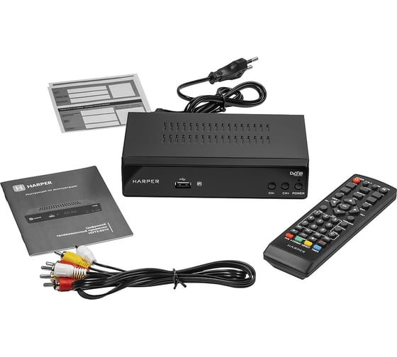 Цифровой телевизионный приемник HARPER DVB-T2 HDT2-5050 с функцией FULL HD медиаплеера H00001479 1