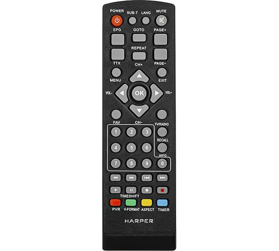 Цифровой телевизионный приемник HARPER DVB-T2 HDT2-5050 с функцией FULL HD медиаплеера H00001479