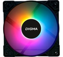 Вентилятор DIGMA DFAN-FRGB1 RGB 120х120x25 черный 3-pin 4-pin (Molex) Ret 1867349