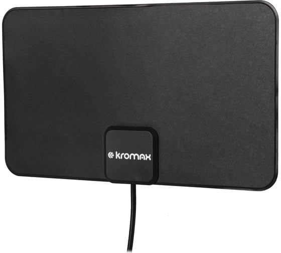 Комнатная активная TV антенна Kromax FLAT-12 black 78963 1