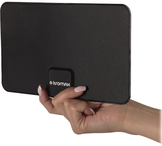 Комнатная активная TV антенна Kromax FLAT-12 black 78963