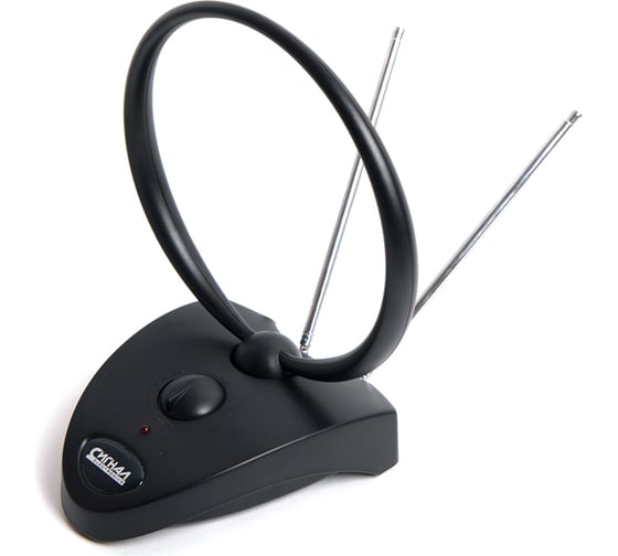 Комнатная антена СИГНАЛelectronics DVB-T2 и ДМВ+МВ активная Сигнал SAI 208 23391