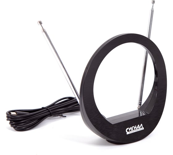 Комнатная антена СИГНАЛelectronics DVB-T2 и ДМВ+МВ активная Сигнал SAI 613 23384