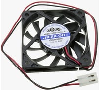 Вентилятор JAMICON KF0610H1M--R (KF0610H1M-012C217R) (4200RPM) 12V/0.16A (60x60x10) H(втулка повыш.надежн.) CFM18.67/dBA31.9 с разъемом 2 конт.MOLEX 5239-2 С00040307