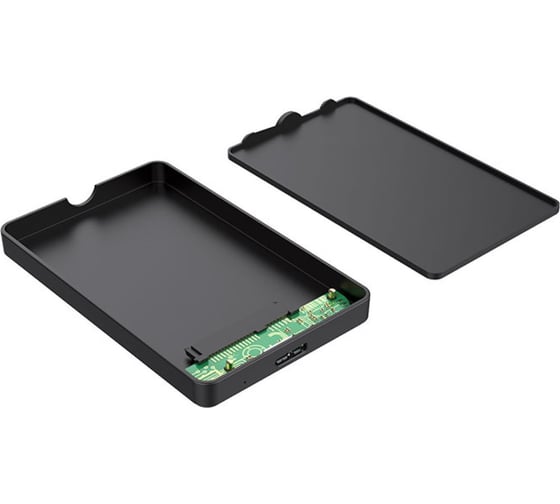 Внешний корпус Gembird USB 3.0 для 2.5 HDD/SSD, порт MicroB, SATA III, пластик, черный, коробка EE2-U3S-40