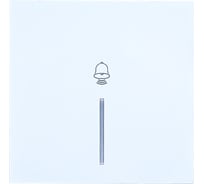 Кнопка звонка Lezard ZIMA с подсветкой белый безвинтовой зажим/клемма 704-0288-108QC