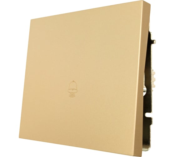 Кнопка звонка Lezard ZIMA золото безвинтовой зажим/клемма 704-3688-103QC