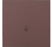 Кнопка звонка Lezard ZIMA шоколад безвинтовой зажим/клемма 704-7388-103QC