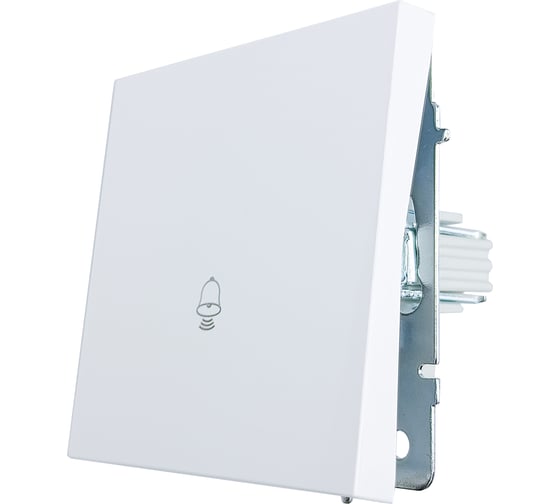 Кнопка звонка Lezard ZIMA белый безвинтовой зажим/клемма 704-0288-103QC