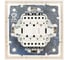 Кнопка звонка Lezard ZIMA слоновая кость безвинтовой зажим/клемма 704-9088-103QC 5