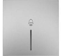 Кнопка звонка Lezard ZIMA с подсветкой серый матовый безвинтовой зажим/клемма 704-7488-108QC