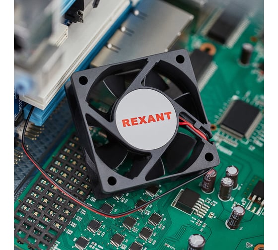 Осевой вентилятор для охлаждения REXANT RX 60х60х20 мм 12 В 72-5061