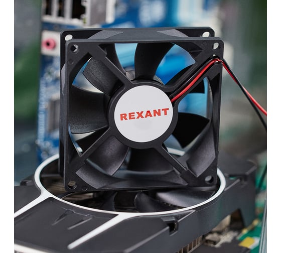 Осевой вентилятор для охлаждения REXANT RX 80х80х25 мм 24 В 72-4080