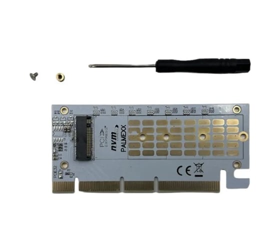 Адаптер для M.2 PALMEXX NVMe в слот PCI-E 3.0x4 x8x16, 2230/2242/2260/2280 PX/ADP-NVME-PCIE32