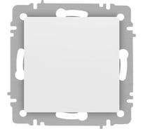 Кнопка Intro Accent 610901М, 10А250В, IP20, СУ, белый матовый Б0063604