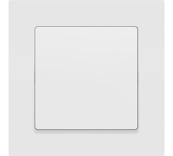 Кнопка Intro Accent 610901М, 10А250В, IP20, СУ, белый матовый Б0063604