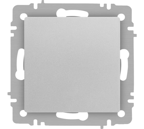Кнопка Intro Accent 610903, 10А250В, IP20, СУ, алюминий Б0063608