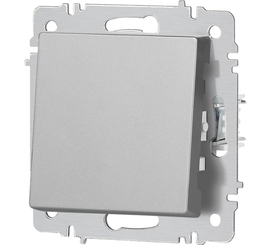 Кнопка Intro Accent 610903, 10А250В, IP20, СУ, алюминий Б0063608