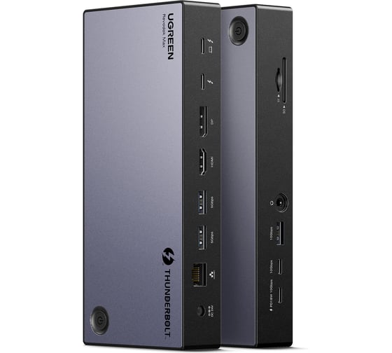 Адаптер UGREEN U709 Revodok Max 13-in-1 8K30Hz Thunderbolt 4 HDMI DP Dock Station. Цвет: серый 25085EU
