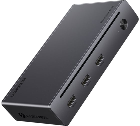 Адаптер UGREEN U708 Revodok Max 8-in-1 8K30Hz 3хThunderbolt 4 Dock Station. Цвет: серый 25053EU