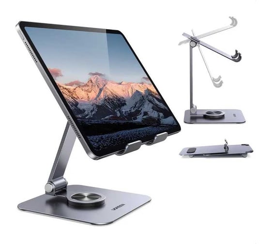 Подставка складная UGREEN LP894 45860 Swivel Foldable Multi-Angle Tablet Stand. Цвет: серый космос 45860_