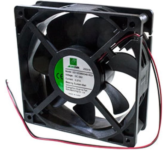 Вентилятор осевой ACDCFAN GD12038M24B-R03 120*120*38 мм, DC 24V, подшипник качения, 3500 об/мин 134.28СFM, 50.3 dB(A) 2 провода GD12038M24B-R03 2017105404