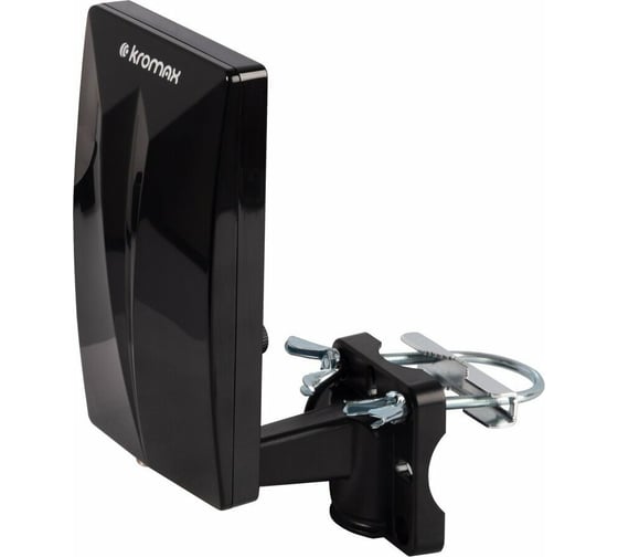 Комнатная и наружная активная антенна Kromax TV FLAT-13 black 78965 1