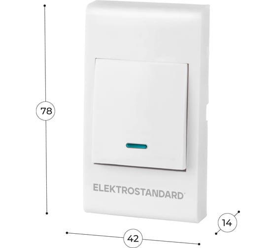 Звонковая кнопка Elektrostandard 26021 00 белый a055437