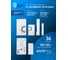 Цифровой звонок FL-LED FL- AG-9648J/DC 2x1.5V(AAA), 434MHz, 80-120m, 36 мелодий, 3 уровня громкости, LED индикатор, WT 614247 4