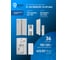 Цифровой звонок FL-LED FL- AG-9622K/DC 2x1.5V(AA), 434MHz, 80-120m, 36 мелодий, 2 уровня громкости, LED индикатор, WT/SI614391 4