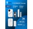Цифровой звонок FL-LED FL- AG-9643K/DC 2x1.5V(AA), 434MHz, 80-120m, 36 мелодий, 3 уровня громкости, LED индикатор, WT/BK614278 4